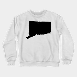 Connecticut map in black Crewneck Sweatshirt